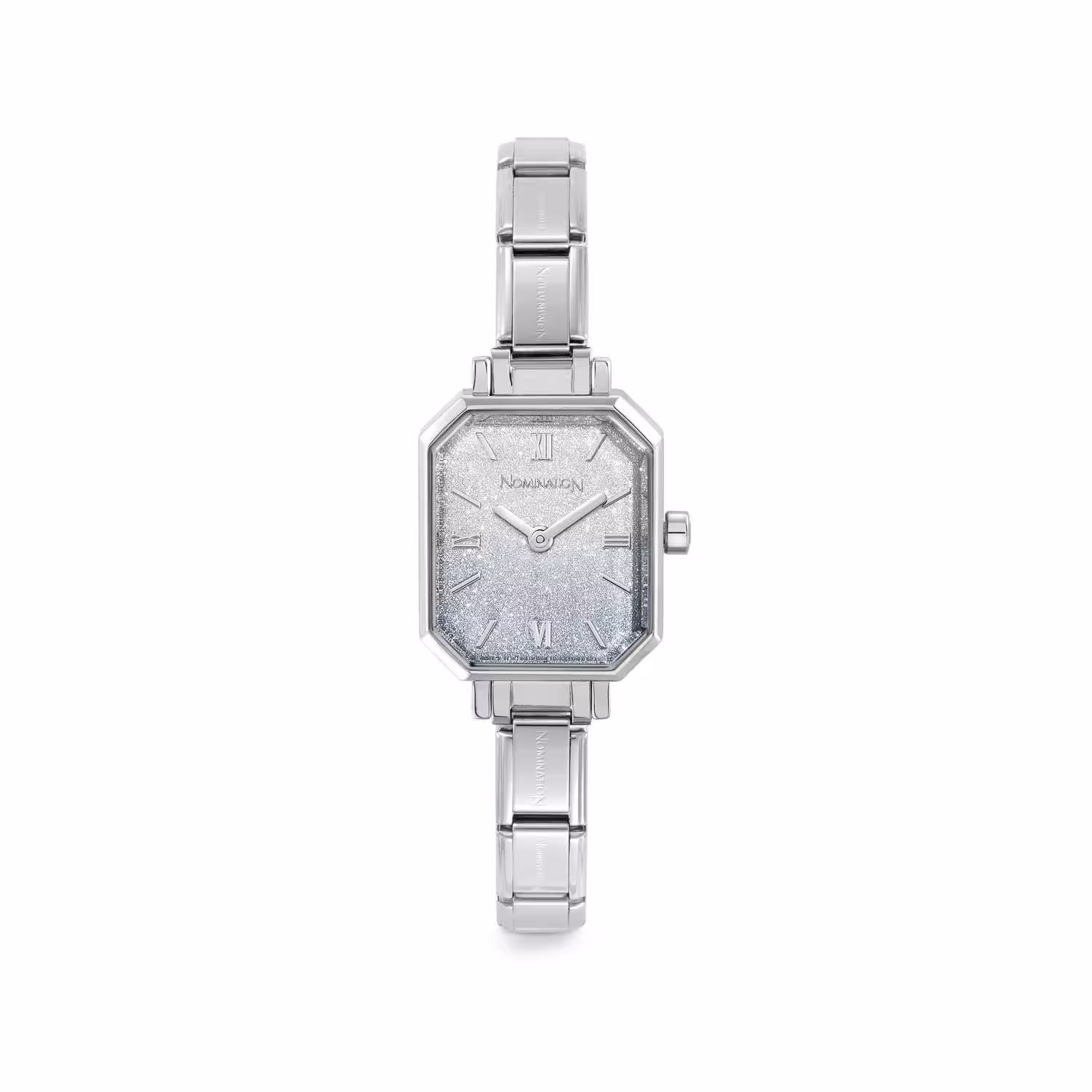 Nomination Classic Stainless Steel Time Paris watch, Fade Glitter Light Blue-Silver dial 076037/035