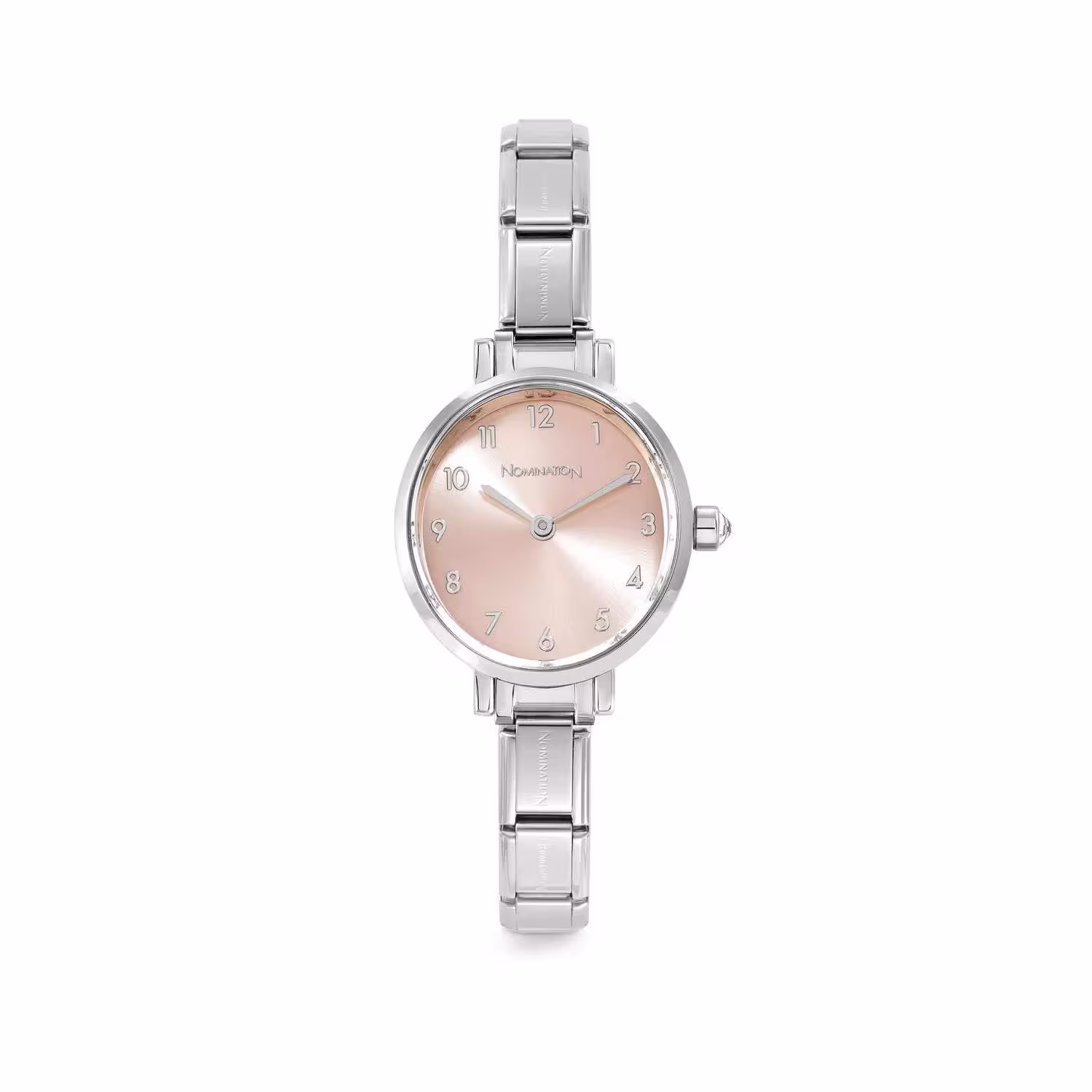 Nomination Classic Stainless Steel Paris Oval watch Sunray Pink dial 076038/014