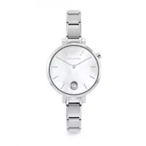 Nomination Classic Stainless Steel Watch With Round Mother of Pearl CZ Dial